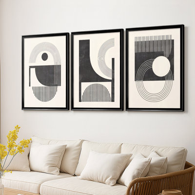 Inconnu Space I - Toile tendue avec châssis sur mesure - 3 pièces