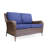 Ensemble de conversation avec coussins pour 4 personnes Parzyck