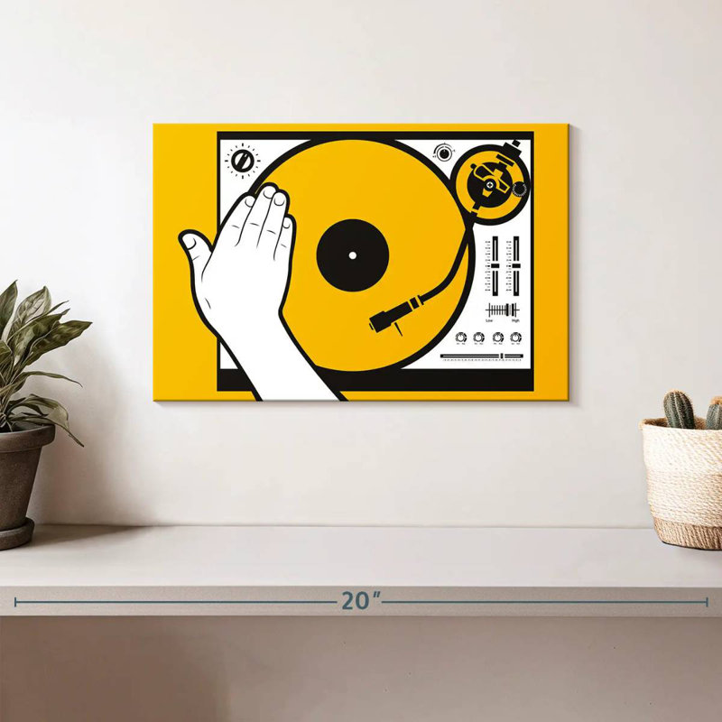 Abarca DJ Vinyl Scratch, 8" H x 12" W