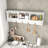 White Wooden Coat Rack With 4 Hooks And Compact Storage Shelf For Entryway Functional Home Entry-417270138