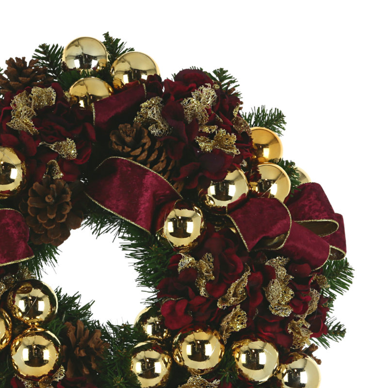 Faux Evergreen Holiday Wreath