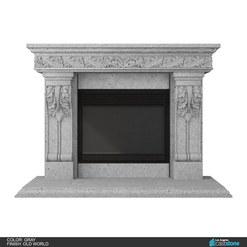 Bonaparte Fireplace Surround, Old World/Gray