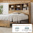 Bookcase Bed With Storage Drawer & Charging Station, Wooden Platform Bed Frame With Tall Bookcase Headboard, No Box Spring Needed-221073614