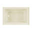 Baignoire d'angle Voltaire 48 po x 32 po avec bonde à gauche et tablier, couleur biscuit-98176465-50486692