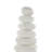 Odom Marble Stacked Stone Abstract Sculpture With Black Block Base