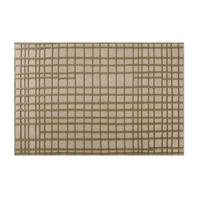 Tapis gris intérieur et extérieur Trellis