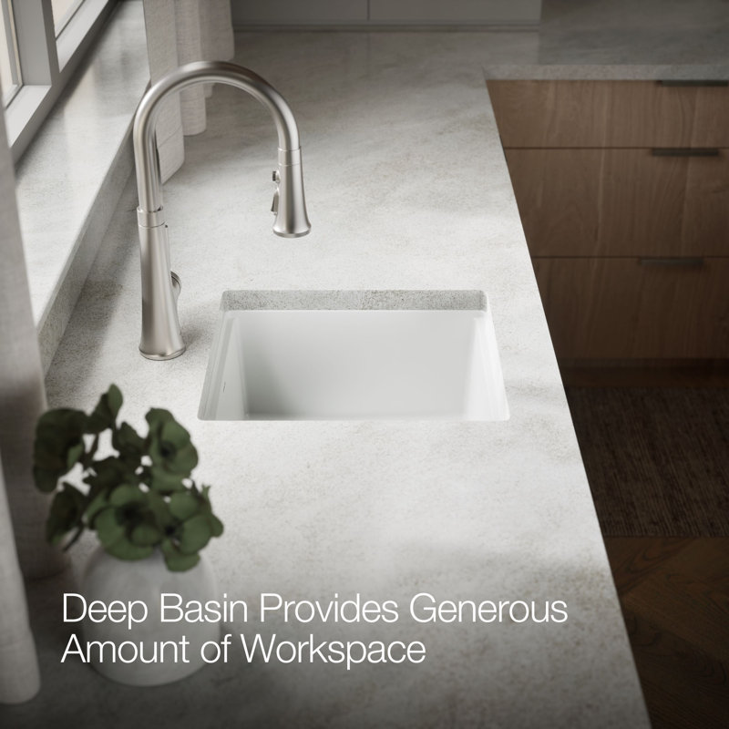 Billings Undermount Bar Sink, White