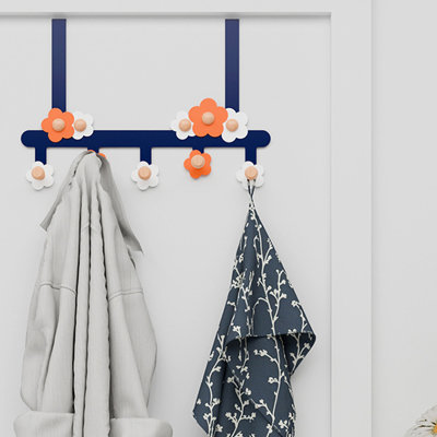 Au-dessus des crochets de porte, support de rangement robuste pour les manteaux suspendus, chapeaux, serviettes, cintres de porte de salle de bain