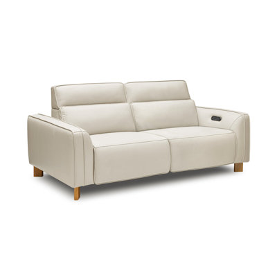 Canapé inclinable en cuir Lesley