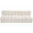 Tissu crème bouclé