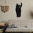 Stylish Decorative Metal Wall Accessory, Black Finish, 11.0 x 23.6 inches | 100% Metal Construction, Thickness: 0.06 inches | Perfect for Home Decor, Modern Aesthetic, Durable and Eye-Catching Design