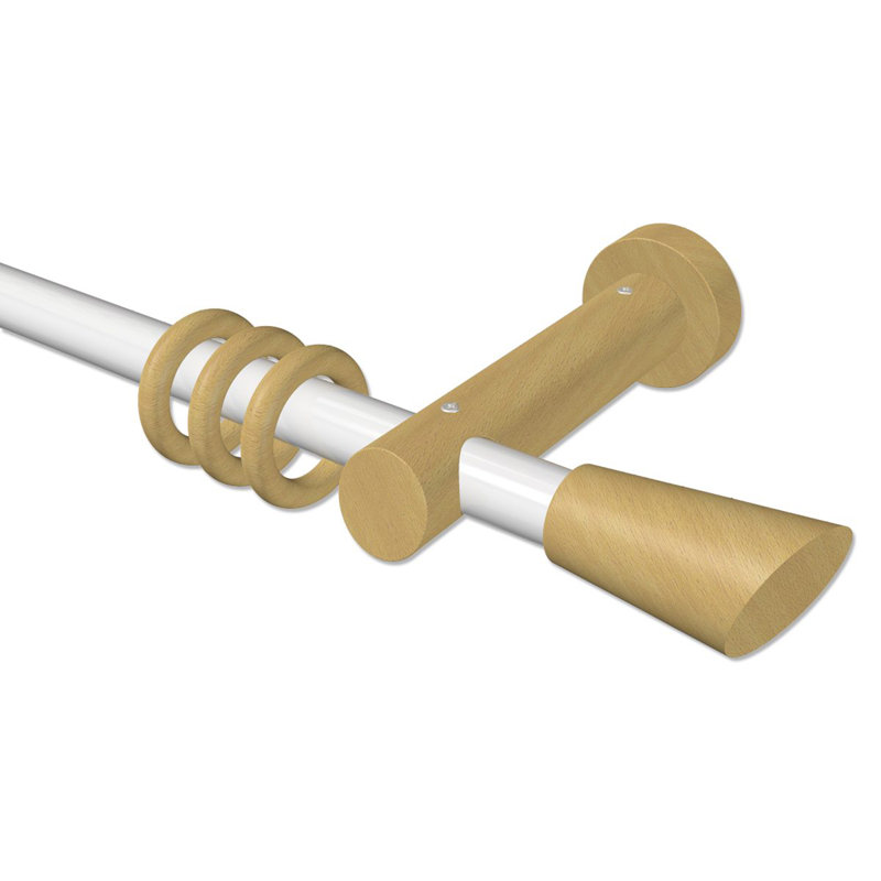 Dacula Curtain Pole Set, 5cm H x 420cm W x 15cm D