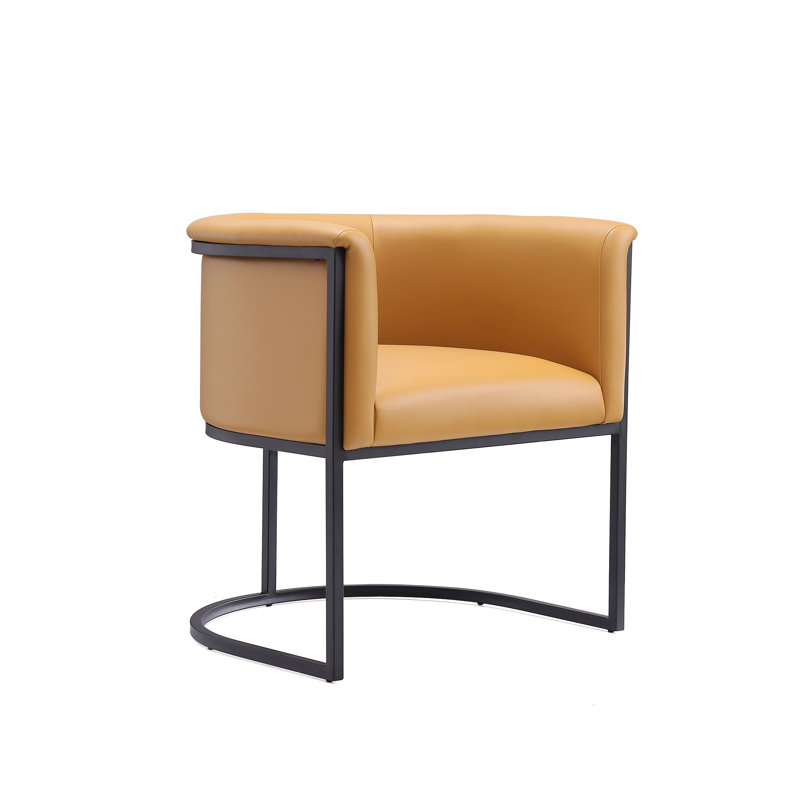 Fauteuil rembourré en similicuir Virgil, Selle