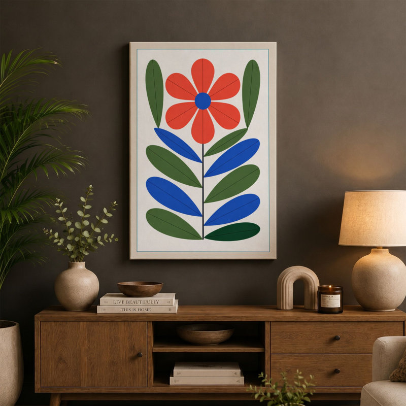 Print, 24x16 - 61.0 x 40.6 cm, Teal Border