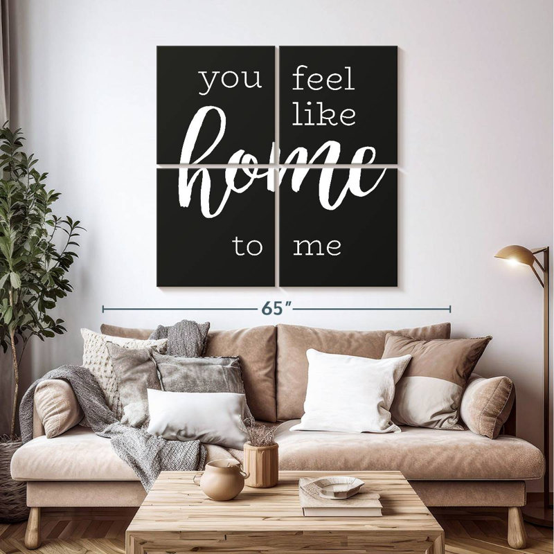 «Love Is Home», typographie, H 45 po x l 45 po