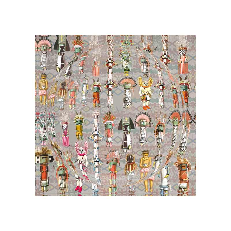 Cachina Heaven Gris Acrylique Bonbonnière Vide-poches, L 8 po x P 8 po x H 2 po