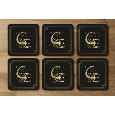 Square 6 Piece Coaster Set