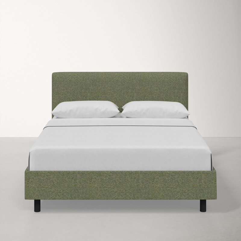 Eisley Upholstered Standard Bed, King, Luxe Velvet Emerald