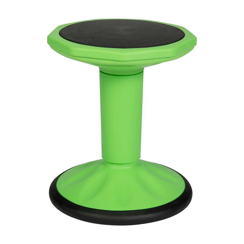 Tabouret commercial à hauteur fixe, H 16 po x l 12,75 po x P 12,75 po, Vert