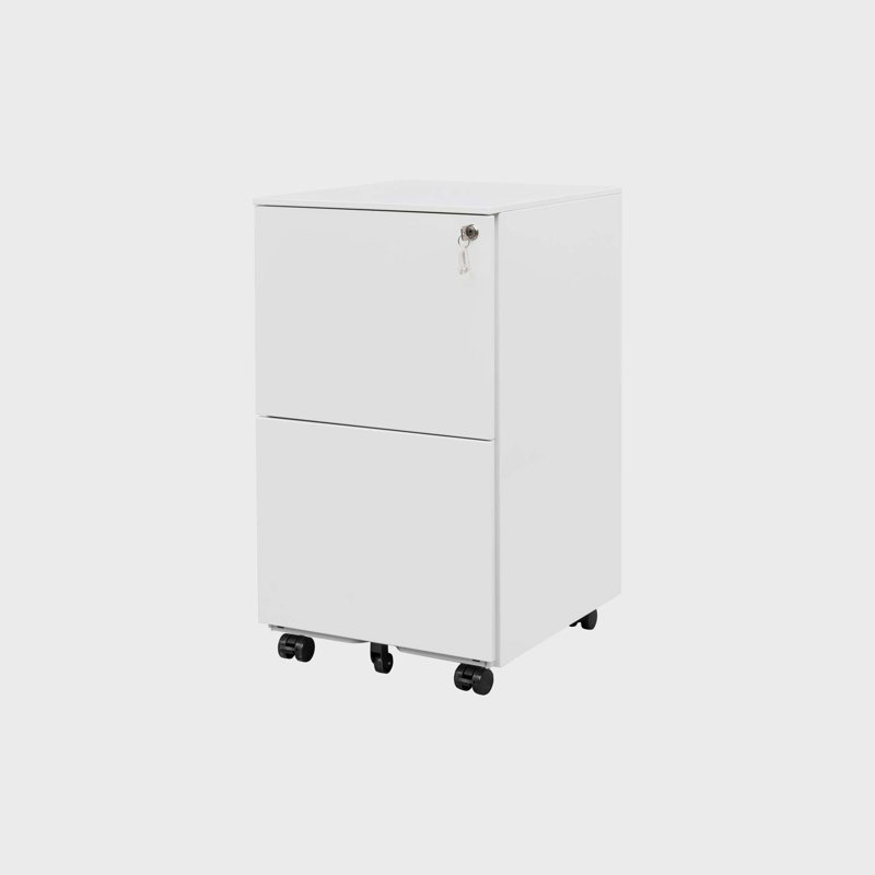 Mandrill 17.72'' Wide Filing Storage Cabinet, White