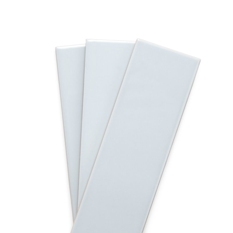 Subway Art 2" x 8" Glossy Ceramic Wall Tile, Baby Blue