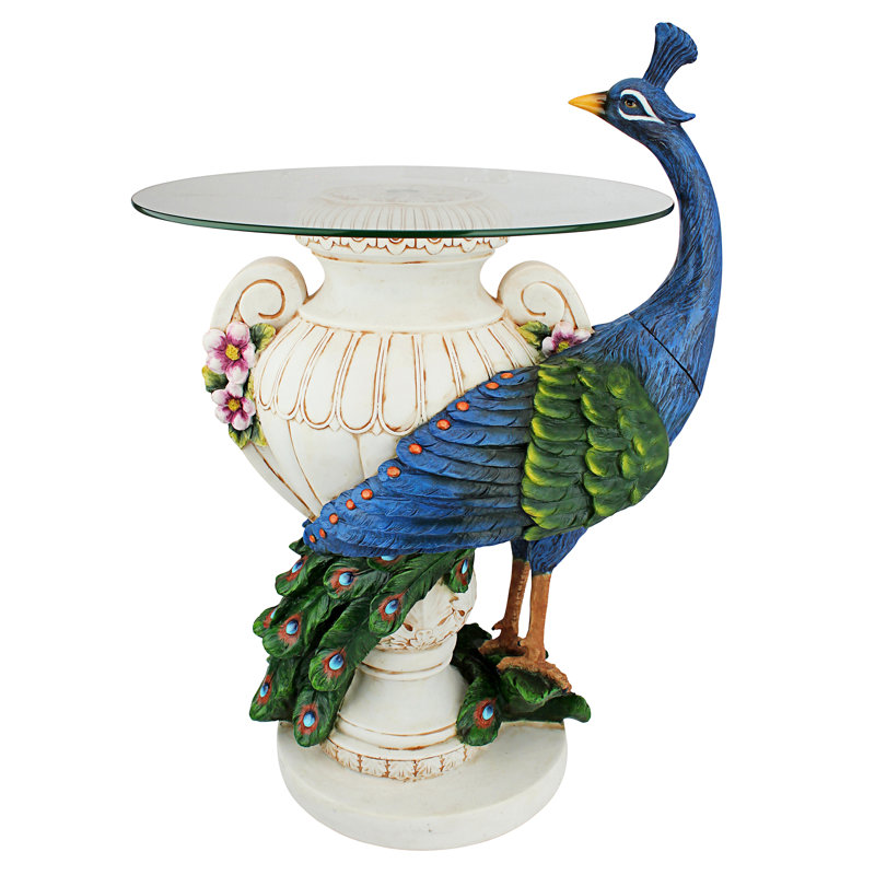 Staverden Castle Peacock Side Table