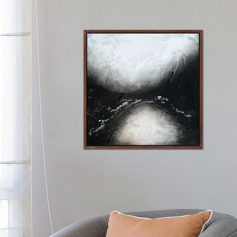 Ancient Moon - Print on Canvas, 66.04 cm H x 66.04 cm W, Classic Brown Wood Framed