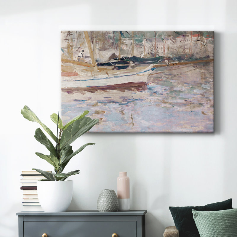 Reproduction nautique rétro-CL XXIV - toile tendue avec châssis, H 33 po x l 49 po