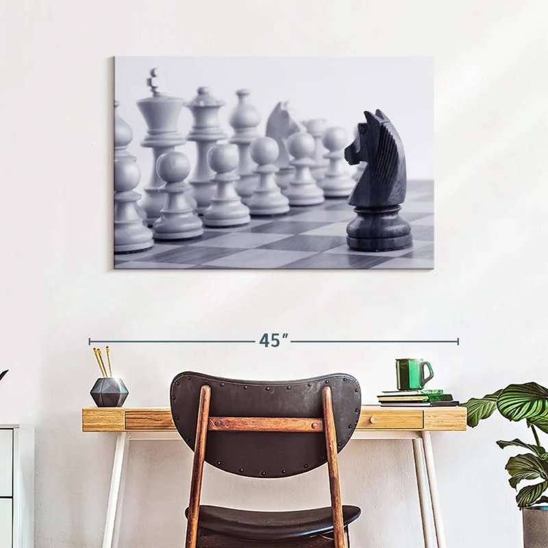 Senne Chess Game Knight, 26" H x 39" W