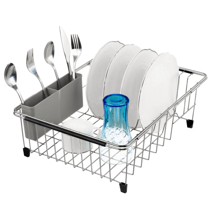 Shivendra Adjustable Stainless Steel Dish Rack