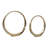 Contemporary Decorative Open Ring Metal Sculpture for Home Decor - Gold-865336706