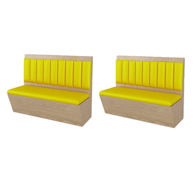 Banc rembourré en similicuir Simple Cafe