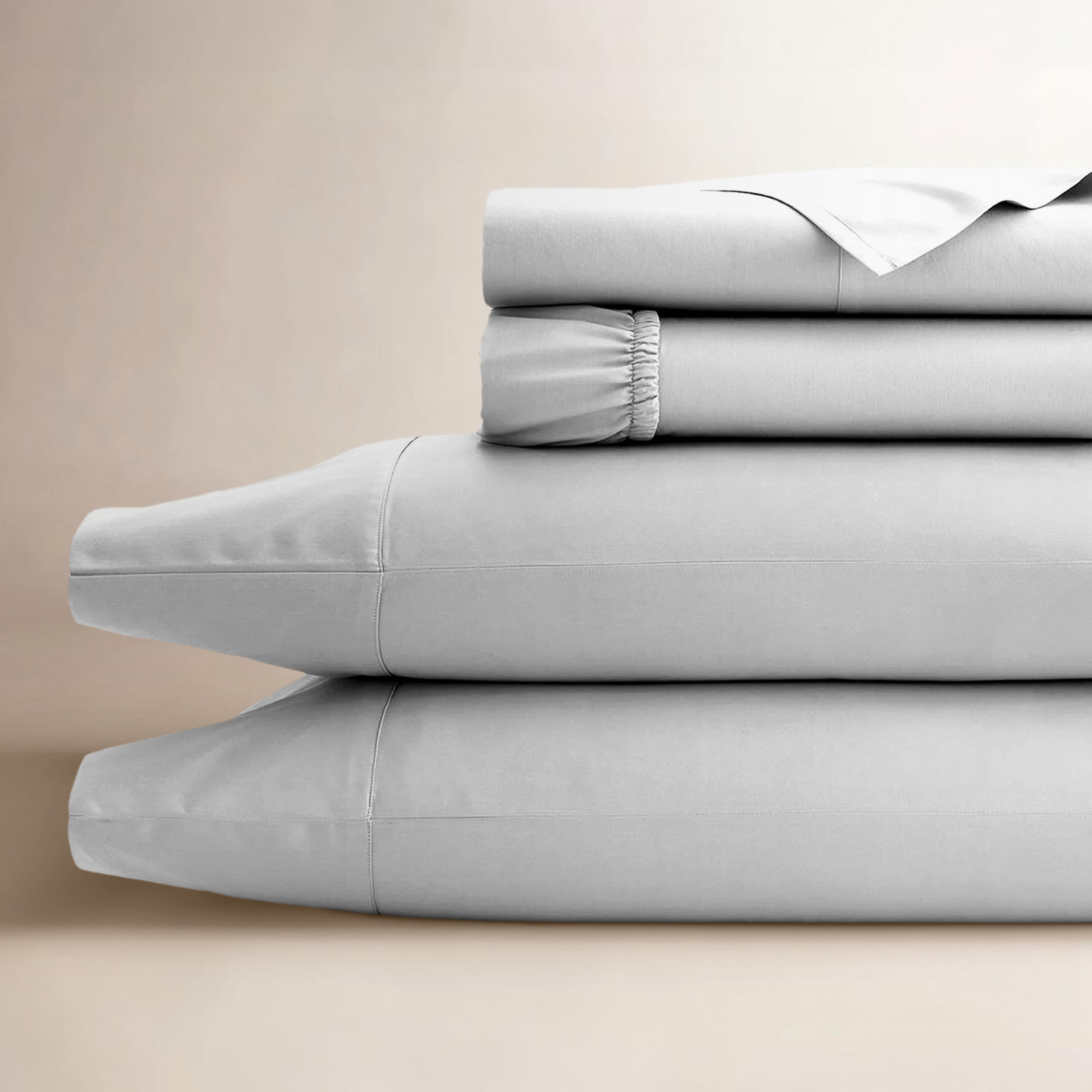 Egyptian Cotton Sheet Set, Queen, Arctic White