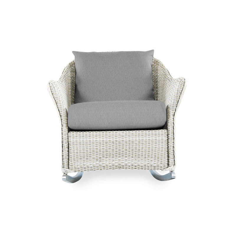Weekend Retreat Outdoor Rocker Chair, Remy Cloud, Antique White