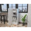 Armoire de rangement à porte simple avec quatre tablettes intérieures Belleria-1249257306