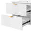 Meuble-lavabo mural moderne 24 po avec 2 tiroirs-99790495
