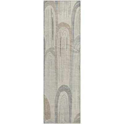 Premium Machine Washable Harjo AMF1588 Geometric Rug