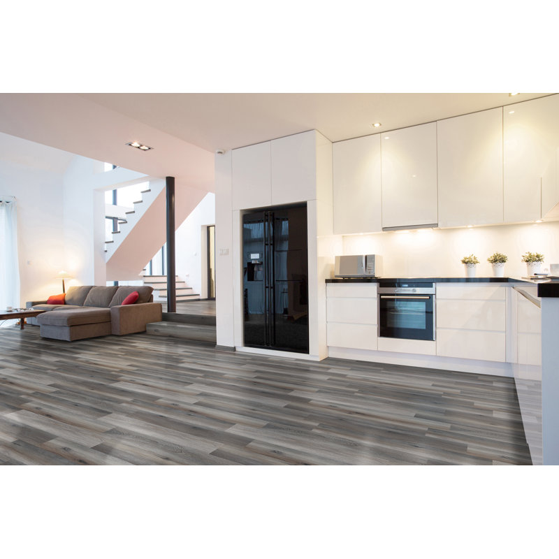 0.75 in. T x 94 in. L x 0.63 in. W Luxury Vinyl Flooring Trim Quarter Round, Twilight Greige