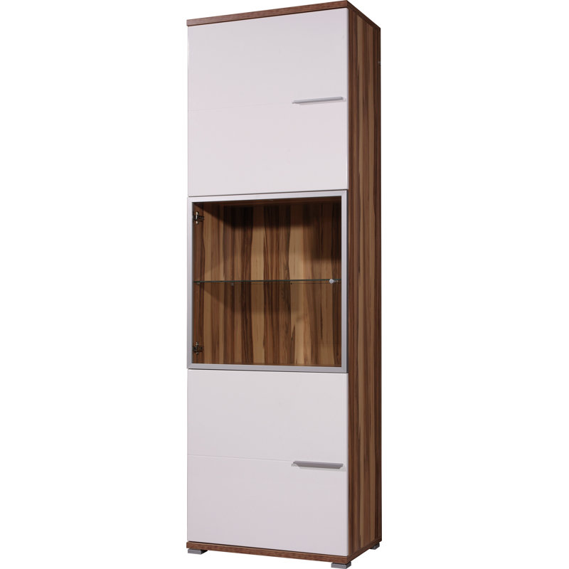 Crossway Display Cabinet, Baltimore Walnut / White