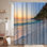 Rideau de douche Sunrise Marble Beach