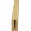 Attelle de genou traditionnelle en cèdre brut-88135680