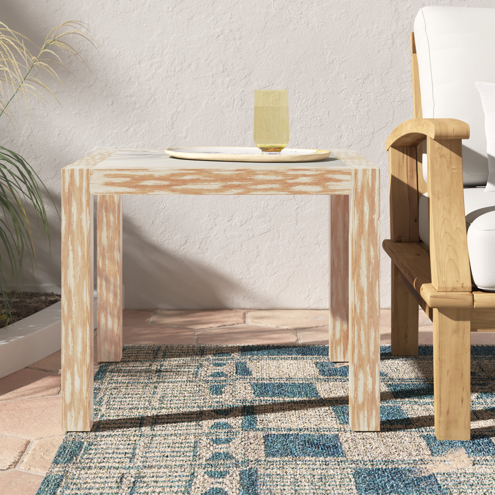 24'' Concrete Outdoor Side Table