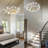 10-Light Dimmable LED Ceramic Chandelier