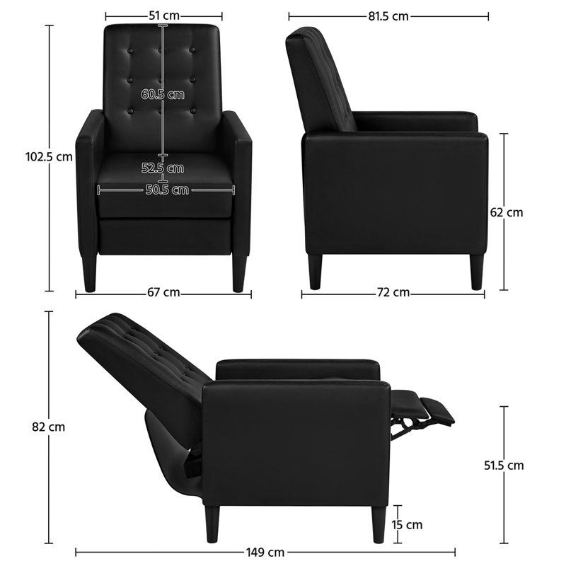Reimar 67cm Wide Zero Gravity Recliner