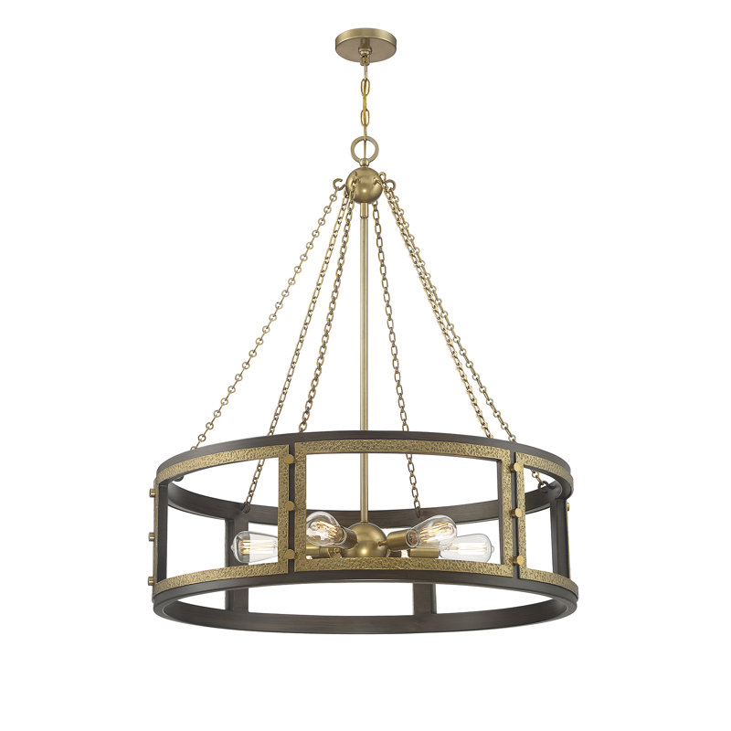 Luminaire suspendu cylindrique unique à 6 lumières Haruhi