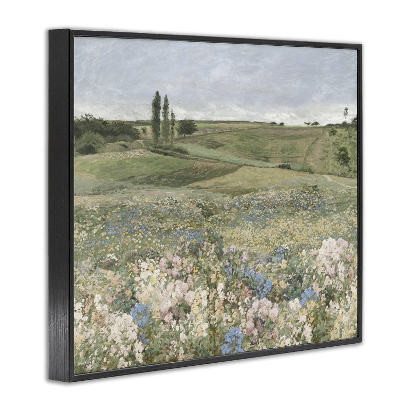 Giclée encadrée de charme, vue par prairie pastorale, design par Amber Sterling, H 11 po x l 14 po