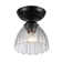 Zanera 1-Light Semi-Flush with Clear Glass