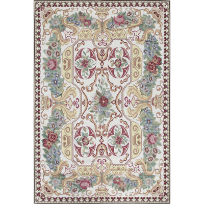 Hand-Knotted High-Quality Yellow Area Rug