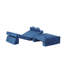 Canapé modulaire 14 pièces pour enfants - Canapé modulaire en mousse convertible bleu pour tout-petits et enfants-126155391