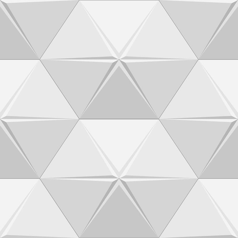 Papier peint adhésif Triangles de L 8,5 pi x l 24 po Destiany